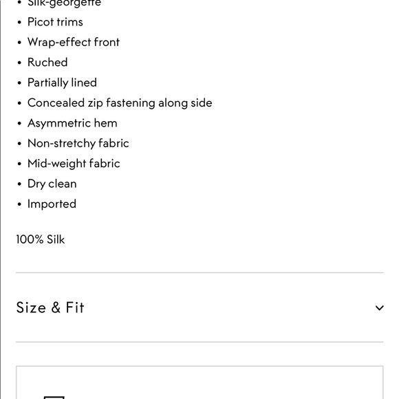 Nicholas black  silk georgette floral wrap dress - Picture 10 of 10